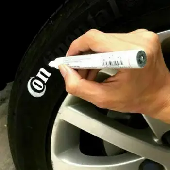 Ручка для маркировки автомобильных шин Водонепроницаемая перманентная маркерная ручка для автомобильных резиновых шин 11 цветов Изображение