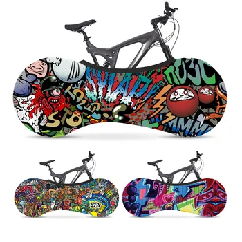 Защитный чехол для велосипеда, чехол для шин Серии Graffiti, Пылезащитный Солнцезащитный Крем, Защитный чехол для шин, Защитное снаряжение для Велосипеда Изображение