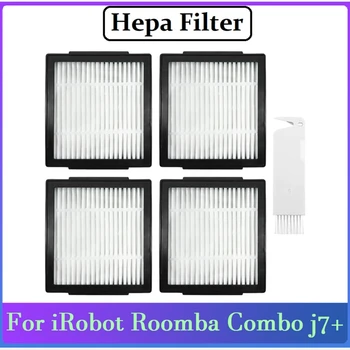 Замена Hepa-фильтров 4 шт. для iRobot Roomba Combo J7 + Аксессуары для робота-пылесоса, моющиеся фильтры Изображение