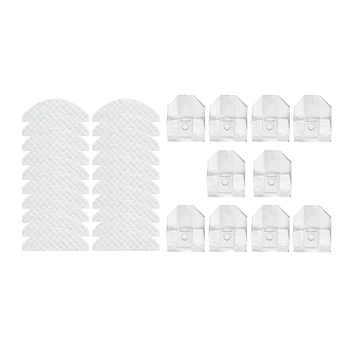 Лучшие продажи 20X Одноразовая тряпка для швабры для робота-пылесоса Roidmi EVE Plus Mop и 10 шт. Мешок для пыли для Roidmi EVE Plus Изображение