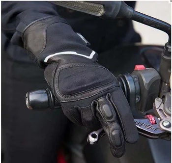 Бесплатная доставка 2021 Водонепроницаемые Зимние Перчатки Moto Racing Summit H2O Черные Мотоциклетные Мужские/WomenTouring Перчатки Изображение