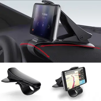 Универсальный Автомобильный держатель для телефона на приборной панели, Автомобильная Подставка, Телескопический мобильный кронштейн с GPS-дисплеем для iPhone Samsung NEW Изображение