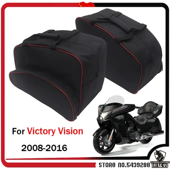 Черная мотоциклетная сумка для хранения багажных сумок боковая коробка сумка внутренняя сумка втулка Для Victory Vision 2008-2016 седельная сумка Вкладыши Сумка Изображение