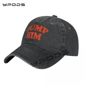 Джинсовая бейсболка Для мужчин И женщин Dump Him Snapback Hat Летняя спортивная хип-хоп кепка Gorras Изображение