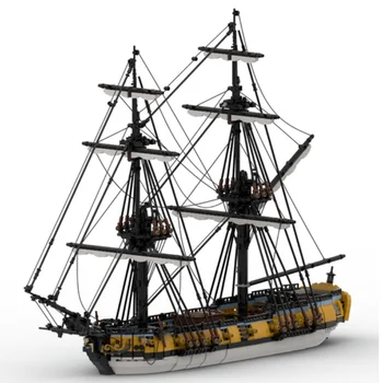 3233 шт. Технология MOC одномачтовая парусная лодка Challenger игрушечный корабль модель строительного блока детский образовательный подарок Изображение