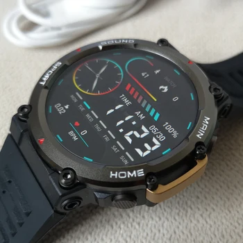 Для Xiaomi Huawei Смарт-Часы Мужские Android Спортивные Bluetooth-Вызов IP68 Водонепроницаемый Фитнес-Трекер для Измерения Артериального Давления GPS Smartwatch Изображение