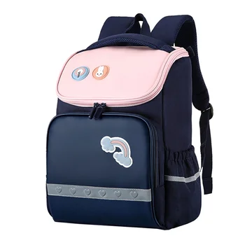 Школьный рюкзак Для мальчиков и девочек, дети 1-6 классов начальной школы, ортопедический Водонепроницаемый школьный рюкзак, Сумка для книг mochila infantil Изображение