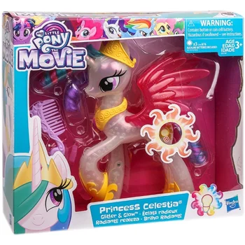 Hasbro My Little Pony Принцесса Селестия, Милые Светящиеся Куклы, Фигурки Героев, Игрушки для девочек, Детские Подарки Изображение