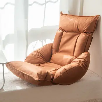 Диван-кресло для одинокого ленивого человека, студенческое домашнее хозяйство, удобный пол, регулируемый диван-шезлонг, кресло-кровать Изображение