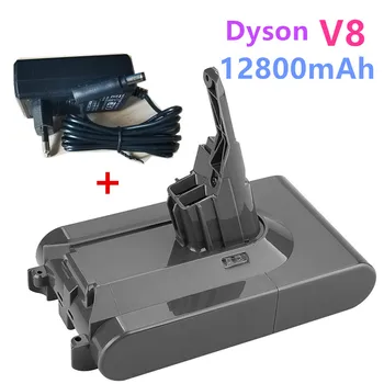 100% Оригинальный Аккумулятор DysonV8 12800 мАч 21,6 В для Dyson V8 Absolute/Пушистый/Животный Литий-ионный Пылесос Аккумуляторная Батарея Изображение