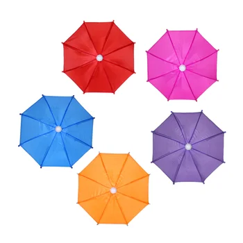 Игрушечный декор потолка: 5 шт., детские зонтики от дождя, реквизит для фотосъемки, красочный подвесной декор для украшения Изображение