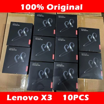 100% Оригинальные Наушники Lenovo X3 10 шт. с костной проводимостью, Bluetooth, Hifi, Ушной Крючок, Беспроводная Гарнитура с Микрофоном, Водонепроницаемый Вкладыш Изображение