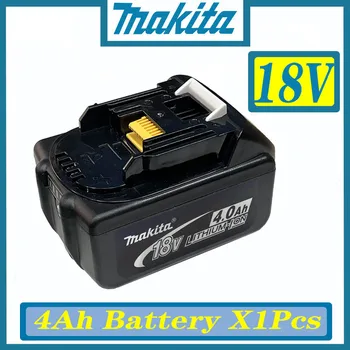 100% Оригинальный Аккумулятор 18V Makita 6000 мАч, Перезаряжаемый Электроинструмент, Аккумуляторная Батарея со светодиодной литий-ионной Заменой LXT BL1860B BL1860 BL1850 Изображение