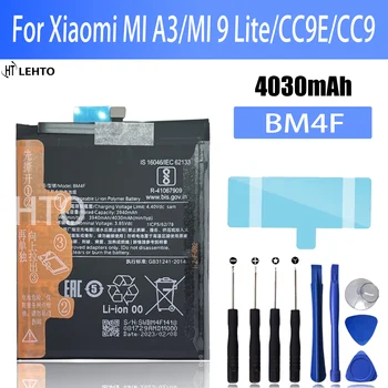 100% Новый оригинальный аккумулятор BM4F для XIAOMI mi A3/mi 9 Lite/CC9E/CC9 для замены телефона Bateria Изображение