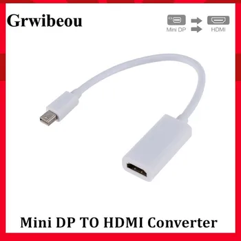 Grwibeou Высококачественный Конвертер Thunderbolt Mini Display Port DP в HDMI Для Apple Mac Macbook Pro Air mini DP в hdmi Адаптер Изображение
