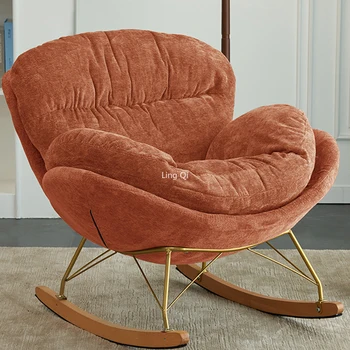 Симпатичный Напольный стул для гостиной, Мобильные Минималистичные Дизайнерские Удобные кресла, Мягкая Мебель для салона красоты Изображение
