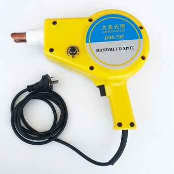 Прямой от производителя желтый мини высококачественный электрический съемник вмятин, портативный аппарат для точечной сварки Изображение