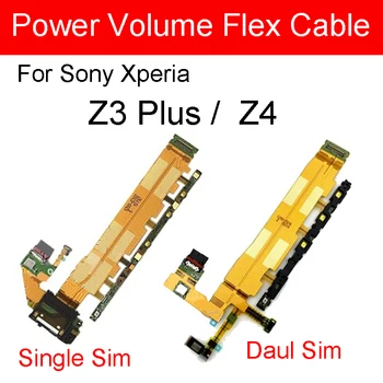 Для Sony Xperia Z4 Z3 + Z3 Plus E6553 E6533, гибкий кабель для включения и выключения питания и запчасти для объемной зарядки Изображение