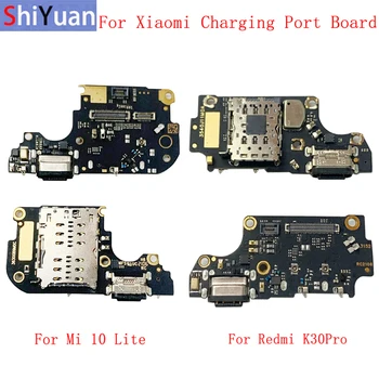 Оригинальный USB Порт Для Зарядки Разъем Платы Гибкий Кабель Для Xiaomi Mi 10 Lite Poco F2 Pro Redmi K30 Pro Запасные Части Изображение