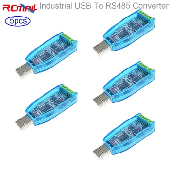 RCmall 5 шт., промышленный модуль преобразования USB в RS485/422, последовательный порт связи USB в 485 для двойной передачи Изображение