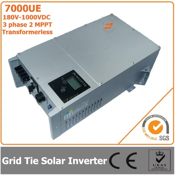 Инвертор связи Солнечной сети 7000W 180V-1000VDC Трехфазный Бестрансформаторный с 2 MPPT Изображение