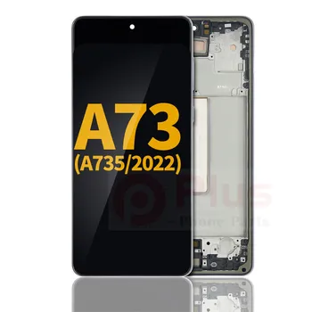 Дисплей AMOLED в сборе с заменой рамки для Samsung Galaxy A73 (A735 /2022) (восстановленный) (серый) Изображение