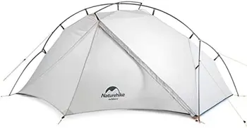Сверхлегкие 3-сезонные палатки для пеших прогулок на 1/2 человека, занимающие 15-дюймовую площадь, Самая легкая портативная палатка для кемпинга, пешего туризма с сумкой для переноски Изображение
