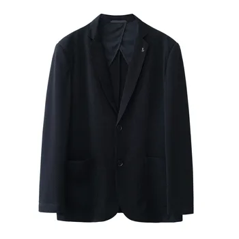 5680-2023 Осенне-зимний новый продукт, мужской костюм, деловой, повседневный, простой, в сетку, однотонный западный жакет, мужское верхнее пальто Изображение
