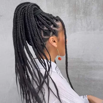 Наращивание Синтетических волос с плетением Омбре Yaki Jumbo Braid Hair для женщин и детей Оптом, Прическа 