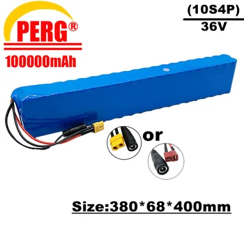 PERG-10s4p, литий-ионный аккумулятор 36 В, 800 Вт, 100 ач, встроенный BMS, штекер XT60 или T, подходит для велосипедов и электромобилей Изображение