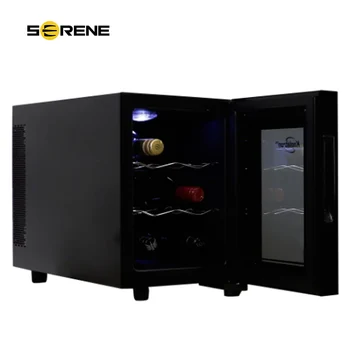 Urban Series Deluxe Охладитель вина на 6 бутылок Термоэлектрический Холодильник с цифровым контролем температуры Изображение