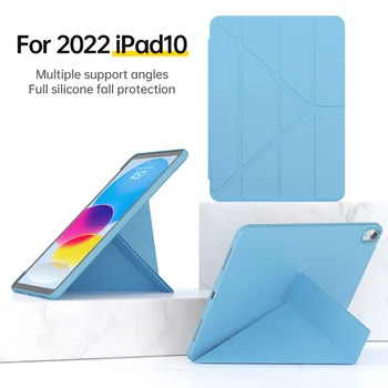 Для 2022 года Новый Apple iPad 10 10-го поколения Модели A2757 A2777 A2696 Детский планшет с Магнитным Складным Смарт-чехлом для iPad 10 9 дюймов Изображение