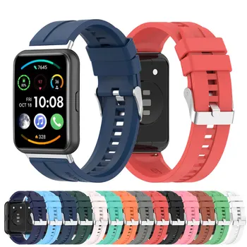 Ремешок для часов Huawei Watch Fit 2, Силиконовый спортивный ремешок, сменные ремешки Correa для Huawei Watch fit2, браслет Изображение