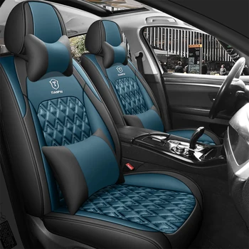 Кожаный Полный комплект Чехла для автомобильного сиденья Mazda 3 bk bl 2010 2006 2015 6 gh gg 2009 CX-5 CX-7 CX-3 Протектор Сиденья Аксессуары для интерьера Изображение