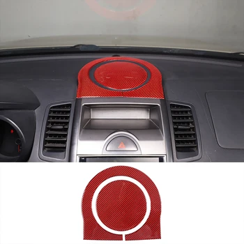 Для 2009-2013 Kia Soul наклейка на панель приборной панели автомобиля из мягкого углеродного волокна, аксессуары для укладки автомобилей Изображение