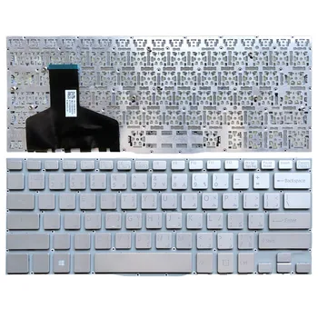 Арабская клавиатура для ноутбука Sony для VAIO Fit 13 13A 13N SVF13 SVF13A SVF13N серебристая Изображение