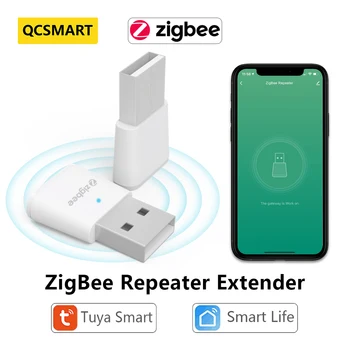 Tuya Smart Life ZigBee 3,0 ретранслятор сигнала USB удлинитель App устройства Сетка домашний помощник Автоматизация очистки Изображение