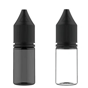 100шт Пустая пластиковая бутылка-капельница в форме ПЭТ-ручки объемом 10 мл для геля для ногтей Изображение