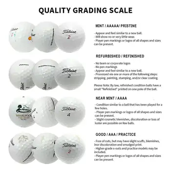 Мятое качество, 50 упаковок мячей для гольфа - идеальный размер и долговечность для всех игроков в гольф Изображение