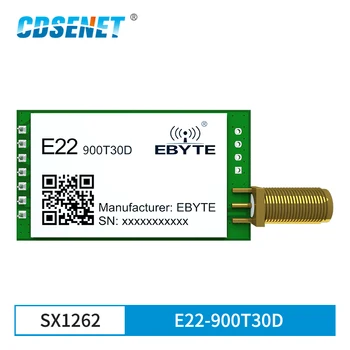 SX1262 915 МГц Модуль LoRa 868 МГц RF на большие расстояния 10 км 30 дБм CDSENET E22-900T30D SMA-K Интерфейс Беспроводной Приемопередатчик Приемник Изображение