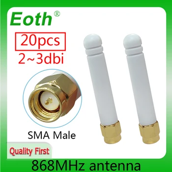 EOTH 20шт антенна 868 МГц 2 ~ 3dbi sma-штекер 915 МГц lora antene модуль интернета вещей АТС lorawan приемник сигнала antena с высоким коэффициентом усиления Изображение