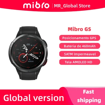 Глобальная версия Mibro GS Smartwatch Батарея 460 мАч AOD 1,43 Дюймовый AMOLED Экран 5ATM Водонепроницаемые Спортивные смарт-часы с GPS Позиционированием Изображение