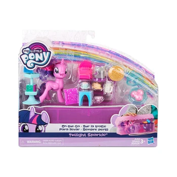 Hasbro My Little Pony Рарити Твайлайт Спаркл Милая ручная сумка подарок для девочки, игрушка для принцессы, игровой дом Изображение
