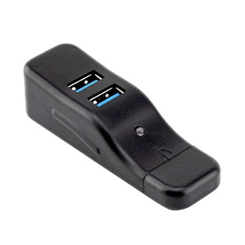 4-Портовый USB-концентратор данных Slimmer, разветвитель, Удлиненный кабель для настольного компьютера, ПК, ноутбука, Мульти-удлинитель, гаджет R2LB Изображение