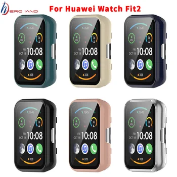 Закаленное Стекло + Чехол Для Huawei Watch fit 2 Fit2 Защитная Рамка для экрана, Бампер, Чехол Для Huawei Fit2 Fit 2, Аксессуары Изображение