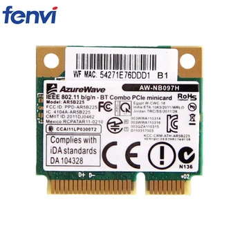 Адаптер беспроводной сетевой карты с Половинным Мини-интерфейсом PCI-E Atheros AR5B225 Поддерживает Bluetooth 4.0 и 802.11b/g/n для ноутбука Изображение
