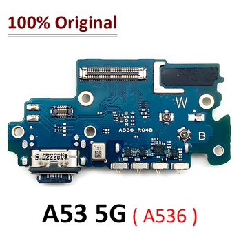 100% Оригинал для Samsung A53 5G A536 A536B USB порт для зарядки микрофон док-станция Соединительная плата гибкий кабель Запчасти для ремонта Изображение