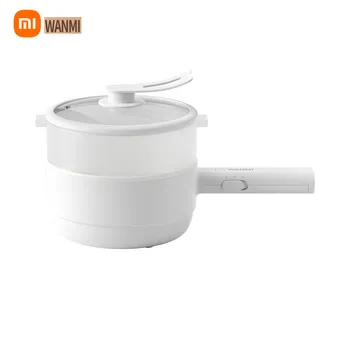 Многофункциональная электрическая кастрюля Xiaomi WANMI 1,5 л, бытовая Электрическая плита для лапши, Маленькая кухонная Электрическая горячая кастрюля Изображение