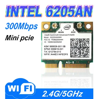 Адаптеры беспроводной карты для Intel Centrino Advanced-n 6205 62205an 62205hmw 300 Мбит/с WiFi Mini pci-e 2,4/5 ГГц Изображение