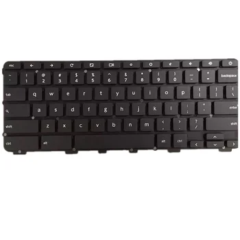 Клавиатура ноутбука, верхняя крышка корпуса C сенсорной панелью для LENOVO Ideapad 100e Chromebook, Черный, США Изображение